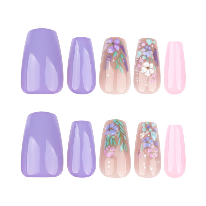 NA006 - Pastoral Small Fresh Glam Nails