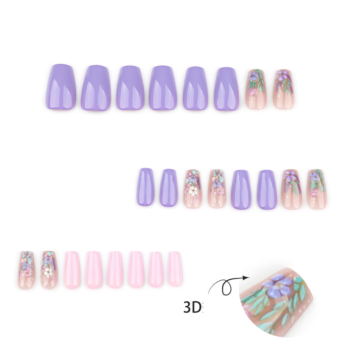 NA006 - Pastoral Small Fresh Glam Nails