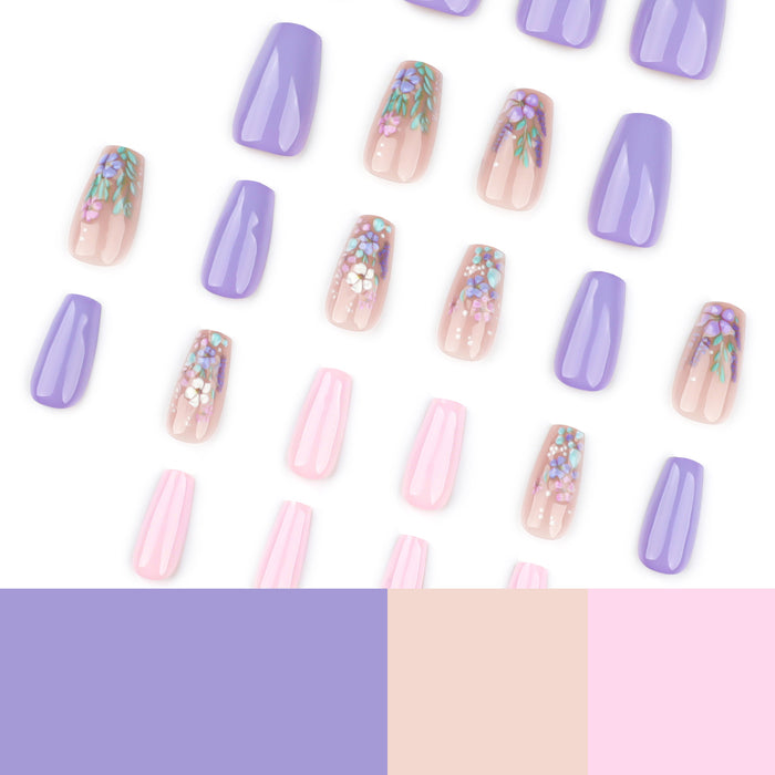 NA006 - Pastoral Small Fresh Glam Nails