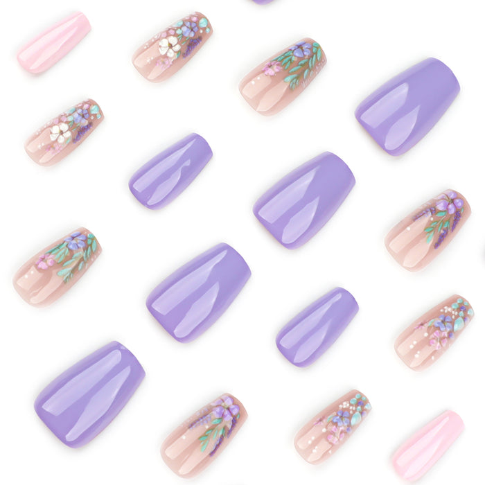NA006 - Pastoral Small Fresh Glam Nails