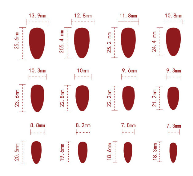 NA034 - Red Cat Eye Glam Nails