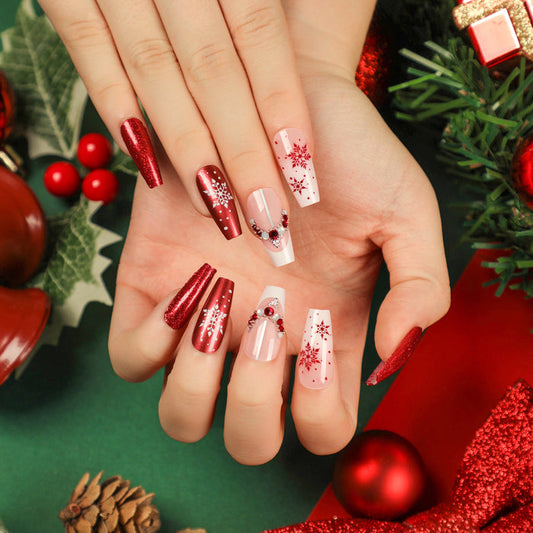 NA054 - Christmas Themed Press On Nails