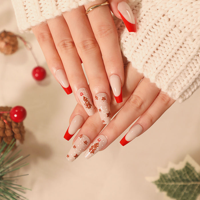 NA062 - Christmas Themed Press On Nails