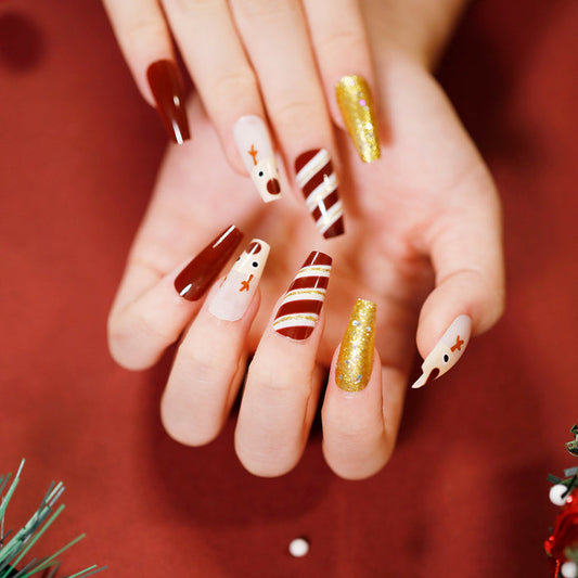 NA069 - Christmas Themed Press On Nails