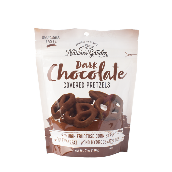 Nature's Garden Dark Chocolate Covered Pretzels 198g