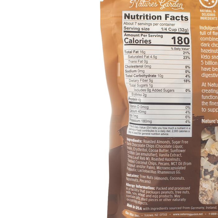 Nature's Garden Keto Choconut Mix 227g