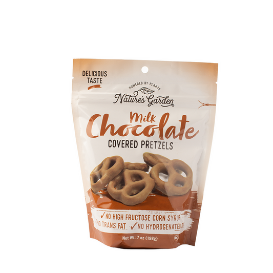 Nature's Garden Milk Chocolate Covered Pretzels 198g