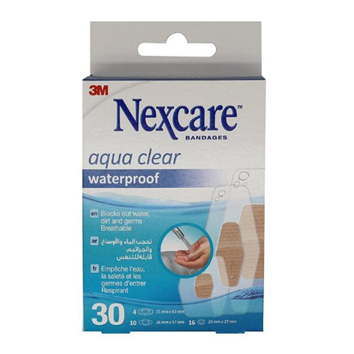 Nexcare Aqua Clear Waterproof Bandages - 30pcs - Waha Lifestyle
