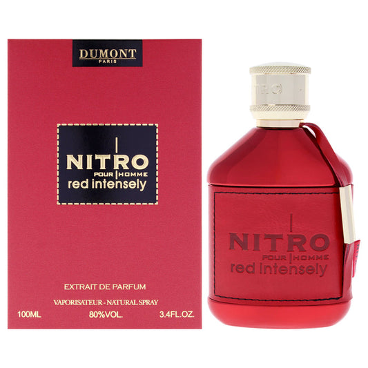 Nitro - Red Intensely by Dumont for Men - 3.4 oz Extrait de Parfum Spray