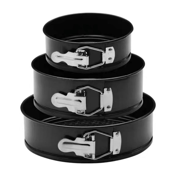 Non-Stick Stainless Steel Baking Pan – Round Shape | Set of 3