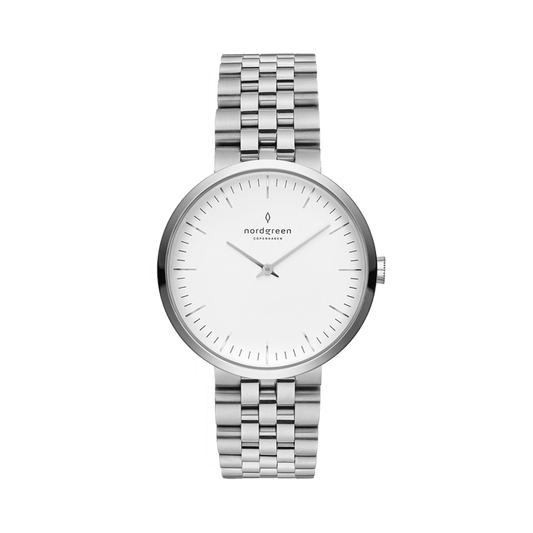 Nordgreen Watch Nordgreen Infinity 32mm Women's Silver Dress Watch Brand