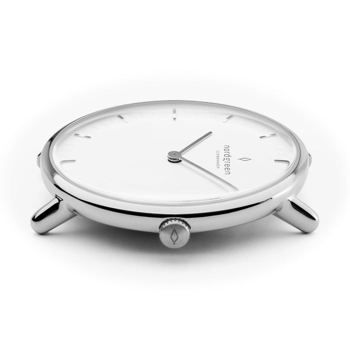 Nordgreen Watch Nordgreen Women's Native 32mm Silver Luxury Dress Watch Brand