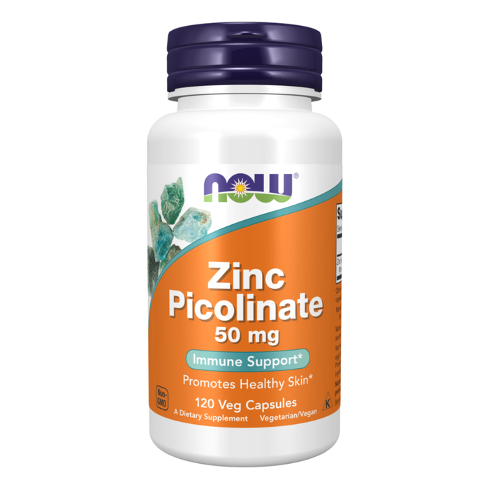 Now Zinc Picolinate 50mg 120 Veg Capsules - كبسولات بيكولينات الزنك ناو 50 ملغ - 120 كبسولة نباتية