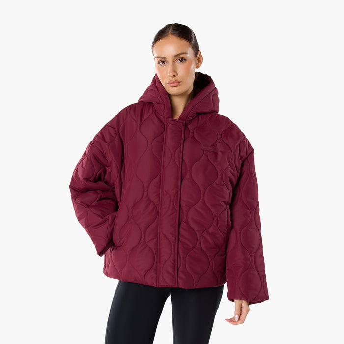 Onion Quilt Puffer | Burgundy
