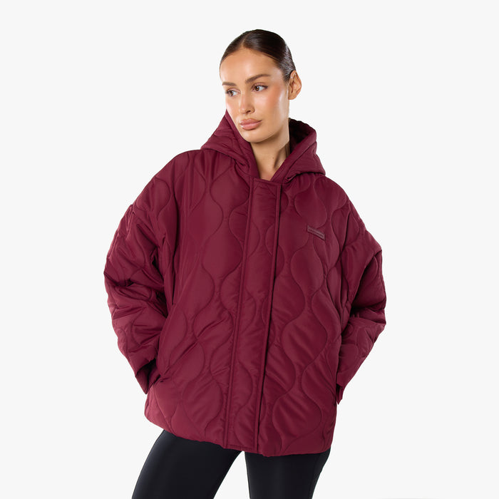 Onion Quilt Puffer | Burgundy