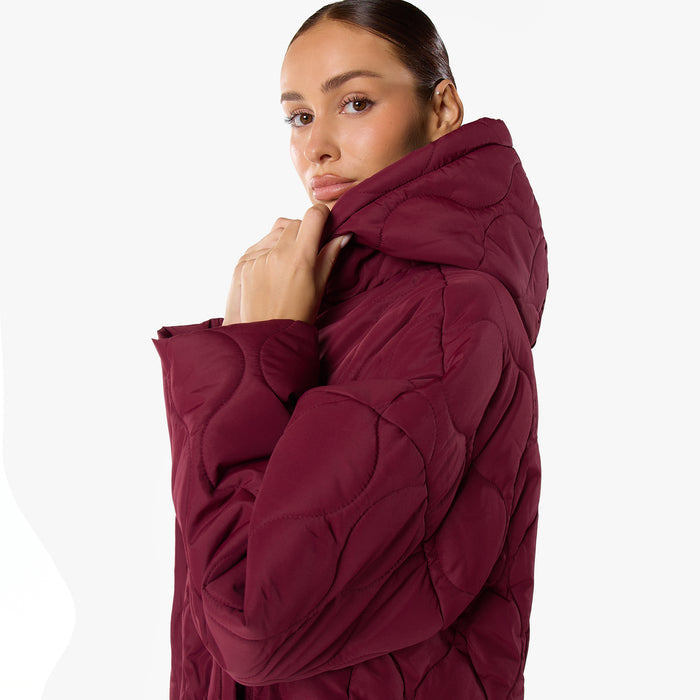 Onion Quilt Puffer | Burgundy