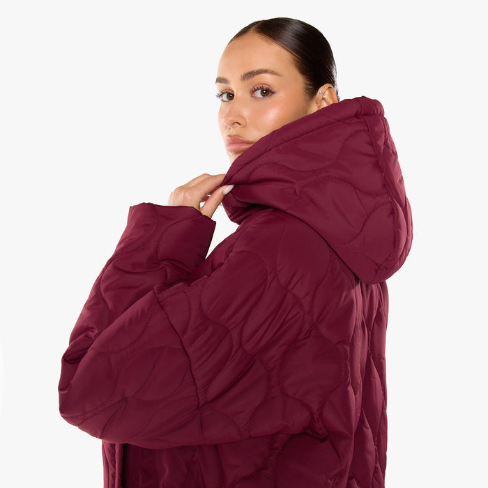 Onion Quilt Puffer | Burgundy