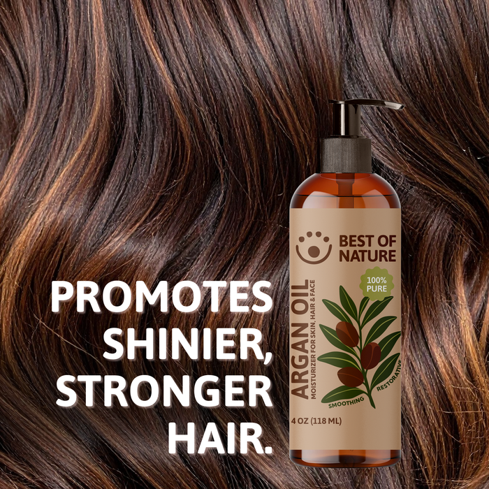 Organic Argan Massage & Body Oil (Moroccan) - 100% Pure