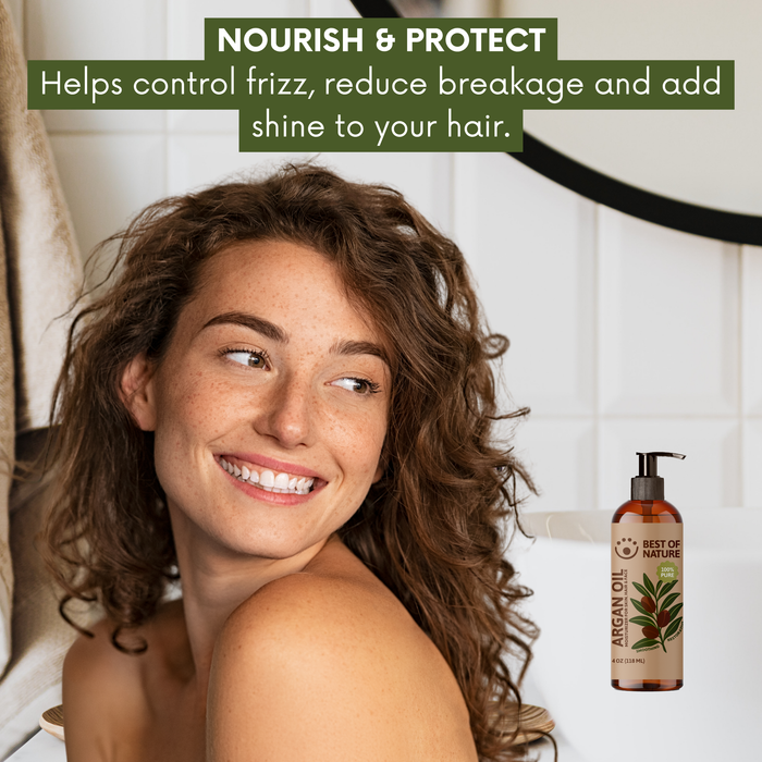 Organic Argan Massage & Body Oil (Moroccan) - 100% Pure
