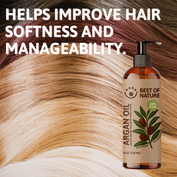 Organic Argan Massage & Body Oil (Moroccan) - 100% Pure