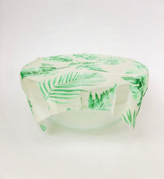 Organic Beeswax Food Wrap Covers [Tropical Leaf]