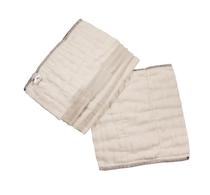 OsoCozy Better Fit Organic Cotton/Bamboo Prefolds, 6-Pack