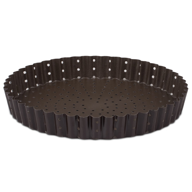 Perforated Tart Mold, Fluted - Non-Stick - 7.9in (200mm)