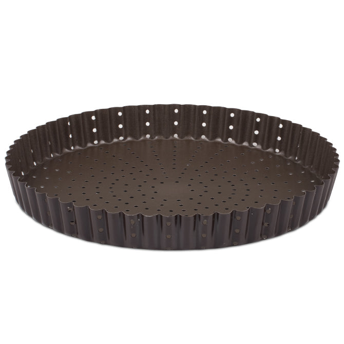 Perforated Tart Mold, Fluted - Non-Stick - 7.9in (200mm)