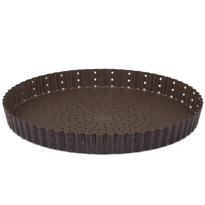 Perforated Tart Mold, Fluted - Non-Stick - 7.9in (200mm)