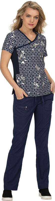 PFA  Filipina Koi Mujer EstVar. "Textured Butterfly Foil Navy" T.S