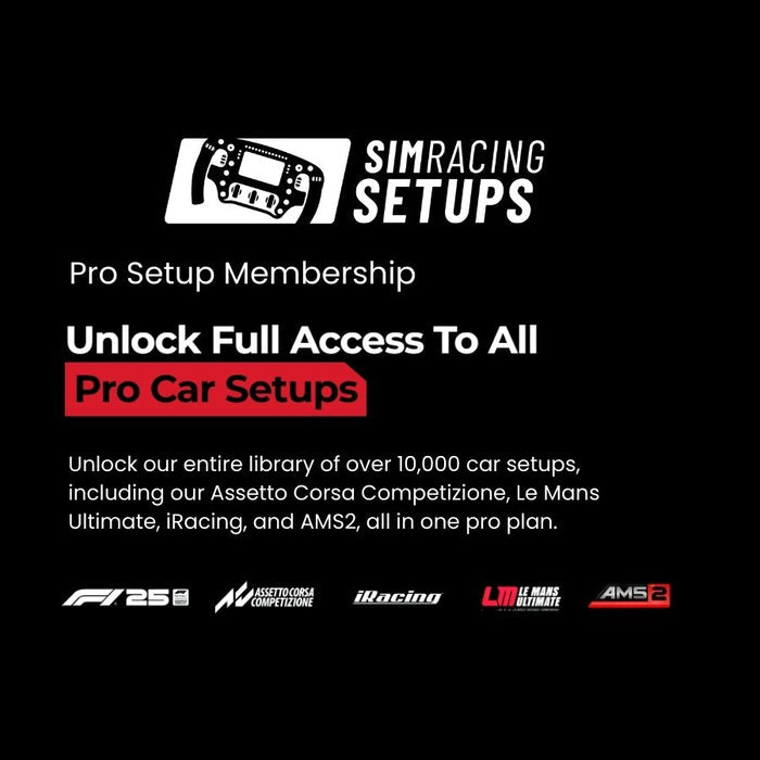Pimax Partner Offer:  three months of SimRacingSetup Pro Membership for just £1/month