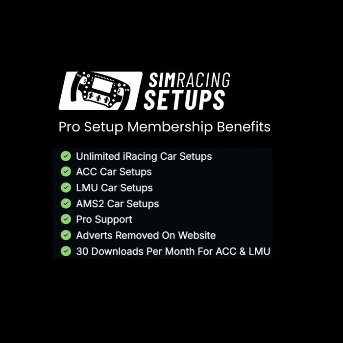 Pimax Partner Offer:  three months of SimRacingSetup Pro Membership for just £1/month
