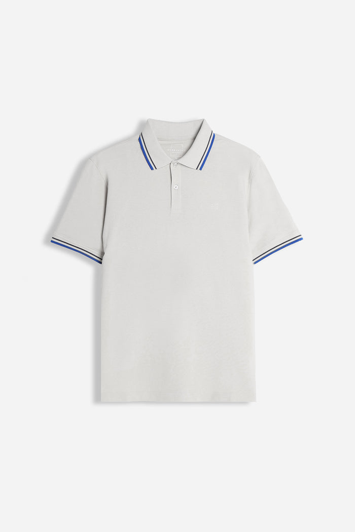 POLO IN PIQUET BASIC GRIGIO