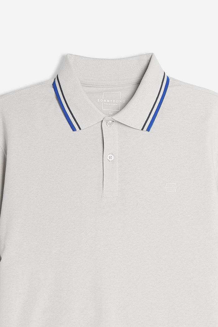 POLO IN PIQUET BASIC GRIGIO