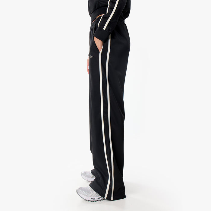 Poly Varsity Track Pant | Black