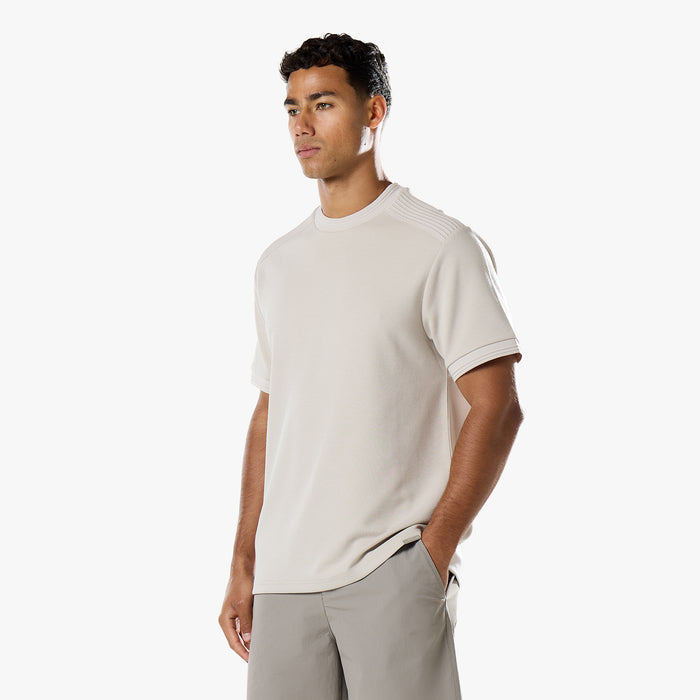 Premium Pleat T-Shirt | Stone