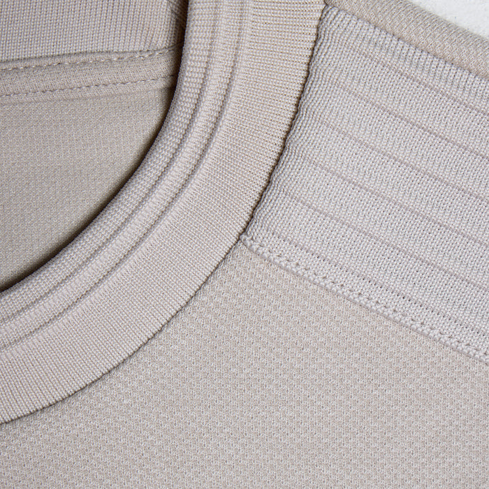 Premium Pleat T-Shirt | Stone