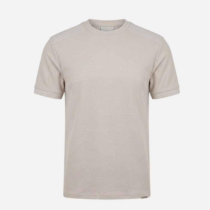 Premium Pleat T-Shirt | Stone