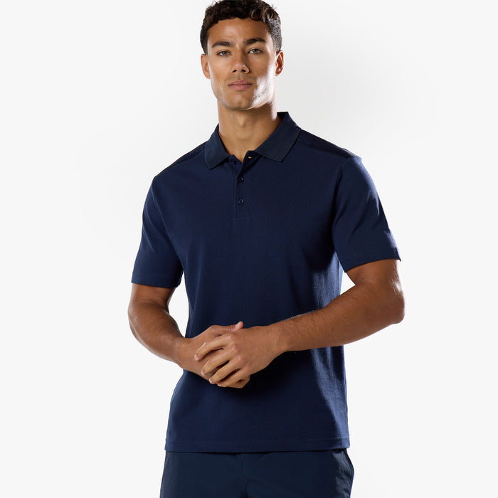 Premium Tonal Detail Polo | Navy