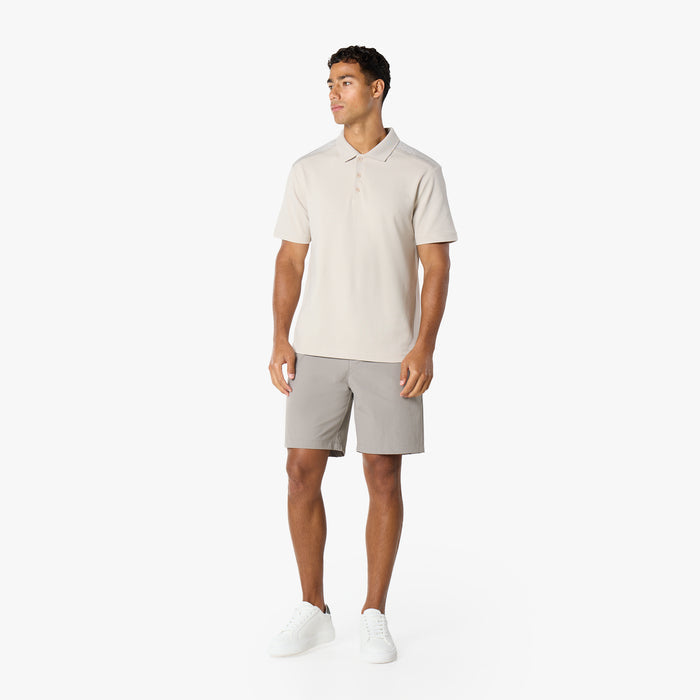 Premium Tonal Detail Polo | Stone