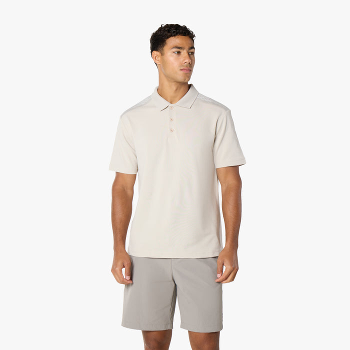 Premium Tonal Detail Polo | Stone