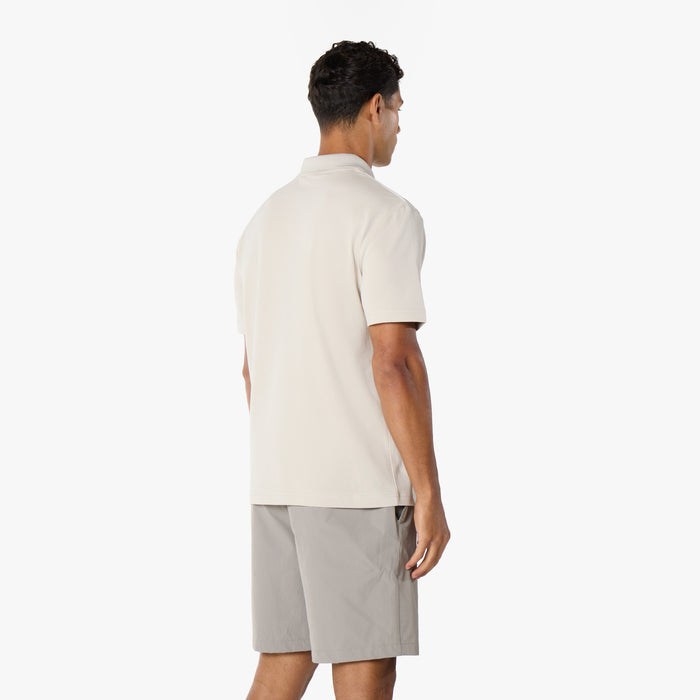 Premium Tonal Detail Polo | Stone