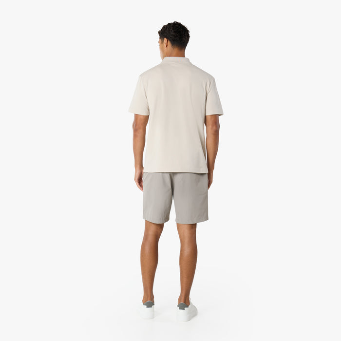 Premium Tonal Detail Polo | Stone