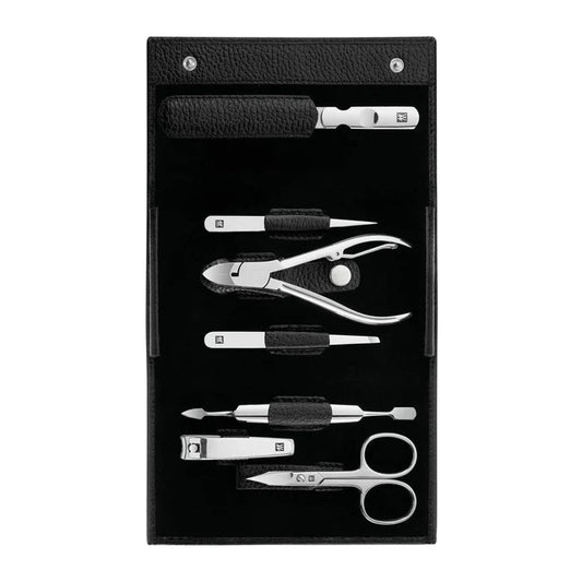 ZWILLING Professional Manicure & Pedicure Nail Care Set with Leather Case - 7pcs in Kuwait - Waha Lifestyle