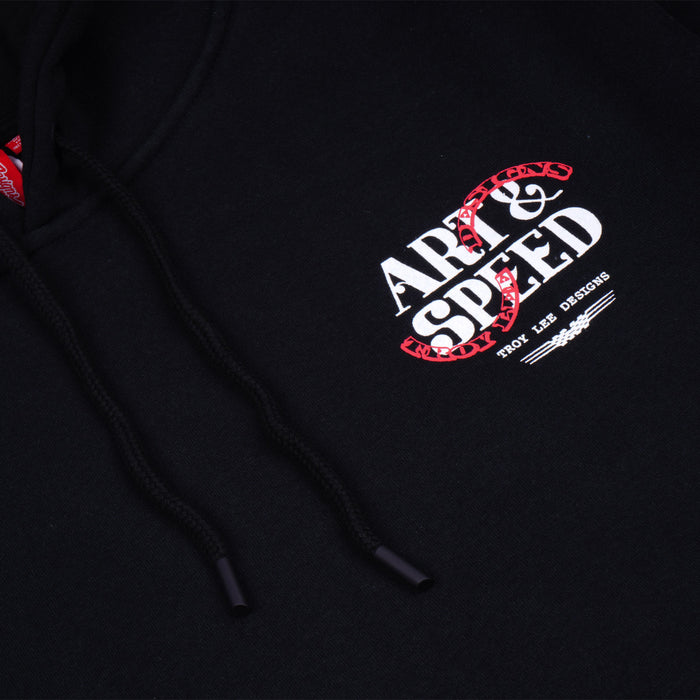 Pullover Hoodie Pink Slips Black