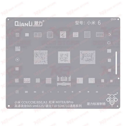 Qianli Bumblebee Stencil (QS34) For Xiaomi 6