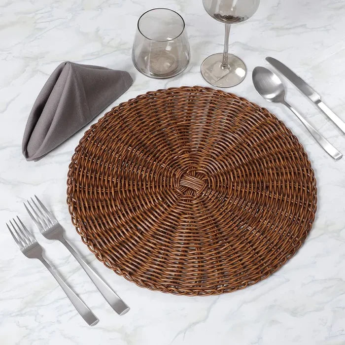 Rattan Charger Plates | Table Mats | Handwoven Placemats