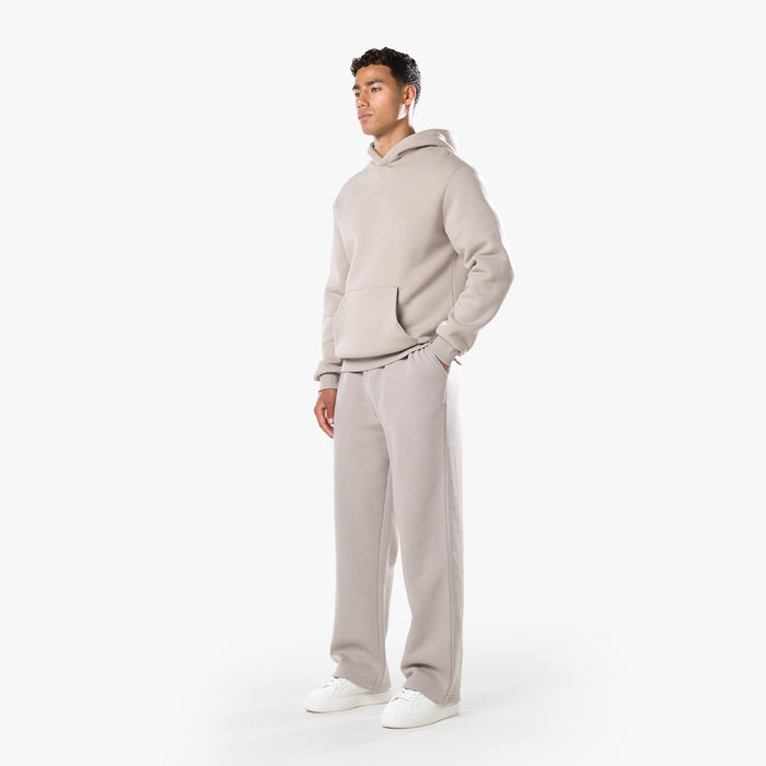 Relaxed fit tracksuit in stone