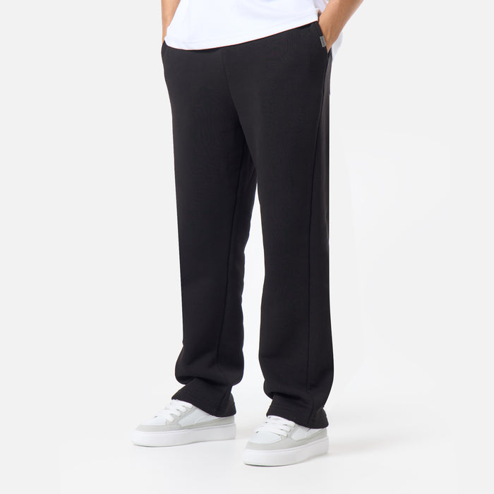 Relaxed Fit Open Hem Jogger |  Black