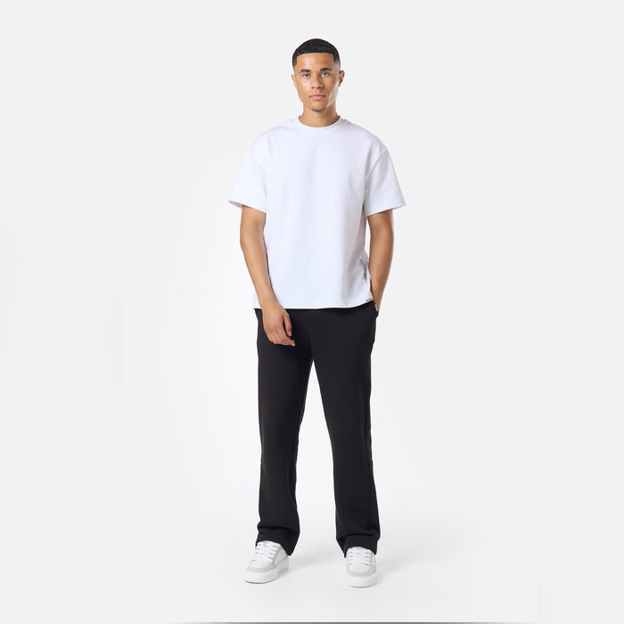 Relaxed Fit Open Hem Jogger |  Black